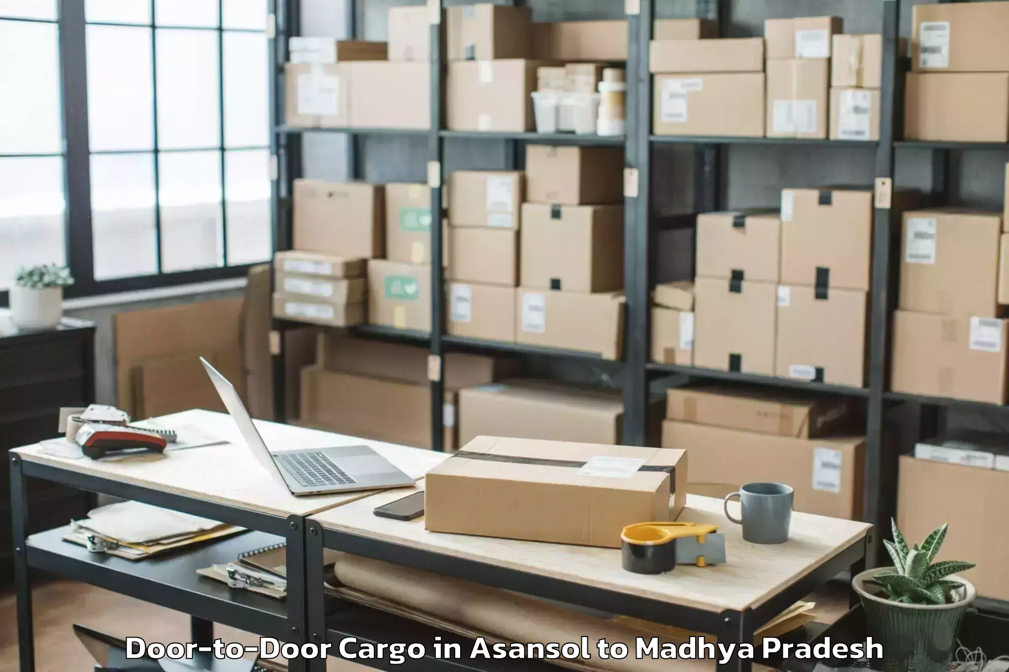 Affordable Asansol to Sanchi Door To Door Cargo